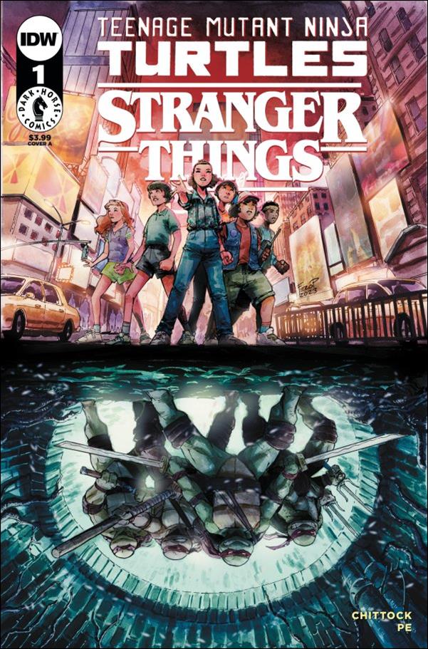 Teenage Mutant Ninja Turtles x Stranger Things issue 1 Fero Peniche Cover