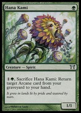 Magic the Gathering: Champions of Kamigawa (Base Set) card 211 Hana Kami