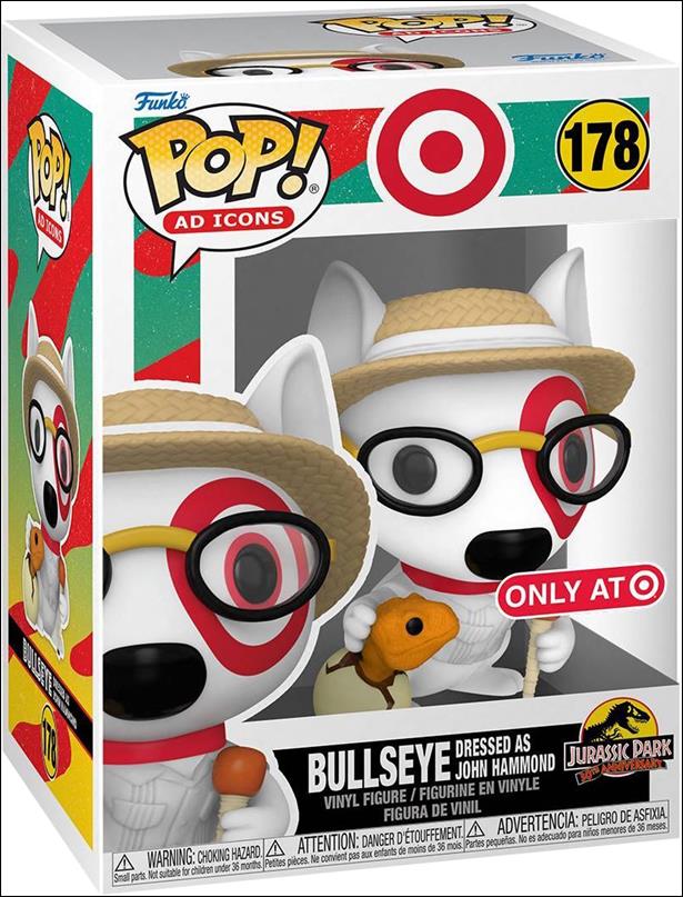 POP! Ad Icons figure 178 Bullseye Dressed as John Hammond Target Exclusive