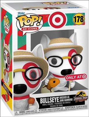 POP! Ad Icons figure 178 Bullseye Dressed as John Hammond Target Exclusive
