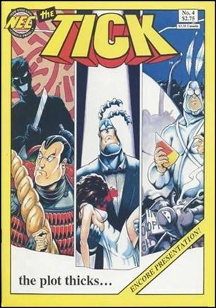 Tick (1988) issue 4-D Yellow Border 5th Annv. Cover 1/500 (4th Printing)