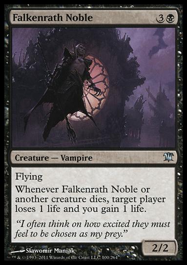 Magic the Gathering: Innistrad (Base Set) card 100 Falkenrath Noble