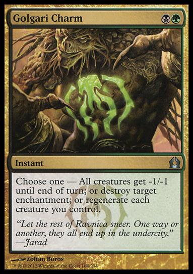 Magic the Gathering: Return to Ravnica (Base Set) card 164 Golgari Charm