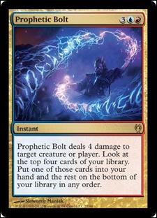 Magic the Gathering: Duel Decks: Izzet vs. Golgari (Base Set) card 27 Prophetic Bolt