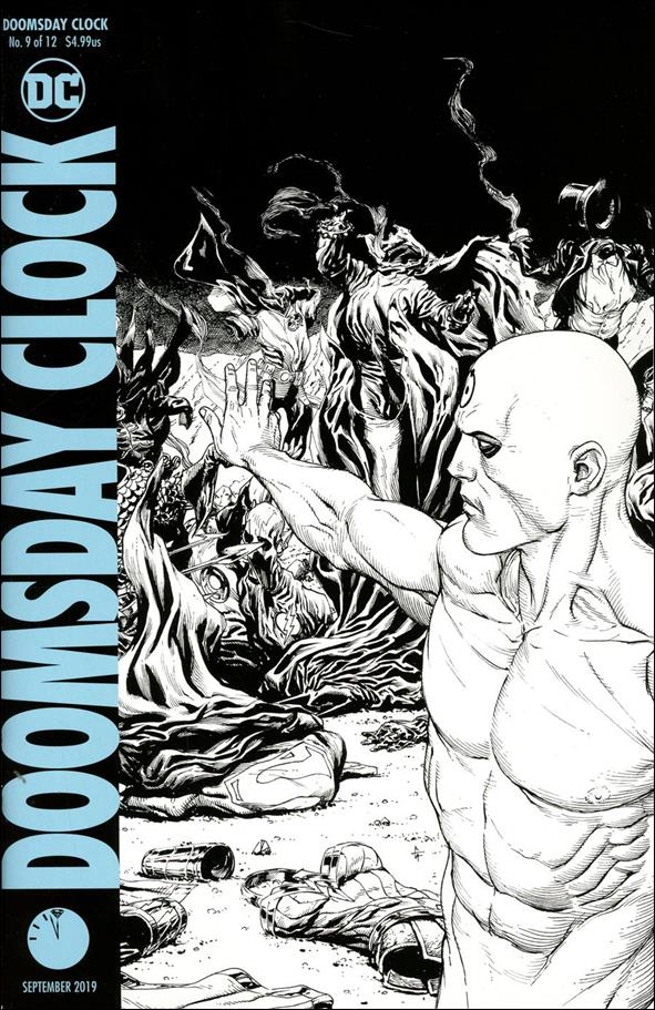 Doomsday Clock issue 9-C Doctor Manhattan B&W Cover (2nd Printing)