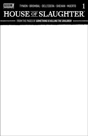 House of Slaughter issue 1-C Blank/Sketch Cover