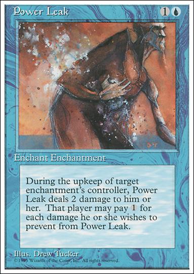 Magic the Gathering: 4th Edition (Base Set) card 92 Power Leak