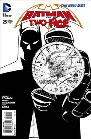 Batman and Robin (2011) issue 25-C Patrick Gleason 1:100 Black and White Cover
