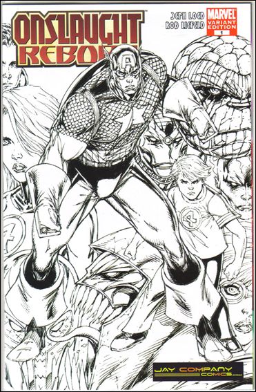 Onslaught Reborn issue 1-D Rob Liefeld Jay Company Sketch Cover