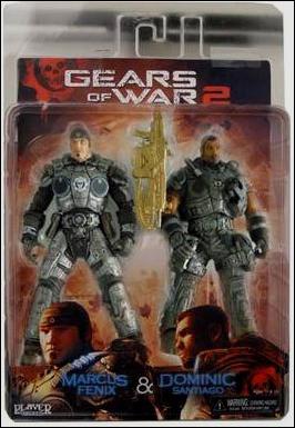 Gears of War 2 (2-Packs) figure 2 Marcus Fenix and Dominic Santiago