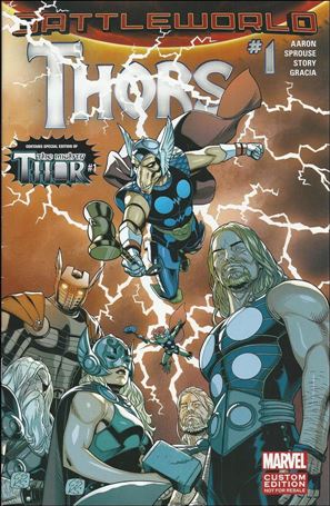 Mighty Thor (2016) issue 1-M Hasbro Custom Edition Thors Cover