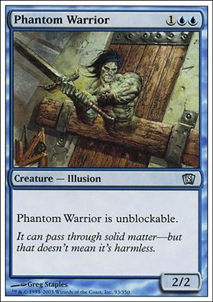 Magic the Gathering: 8th Edition (Base Set) card 93 Phantom Warrior