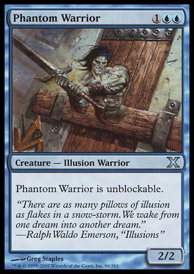 Magic the Gathering: 10th Edition (Base Set) card 96 Phantom Warrior