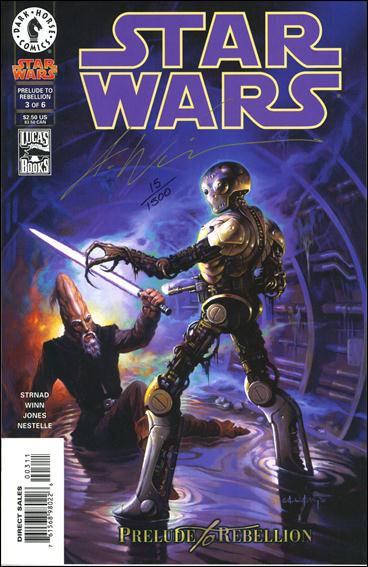 Star Wars/Star Wars Republic issue 3-C DF Standard Cover (Signed by A. Winn) 1/1500