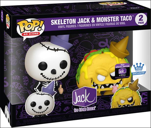 POP! Ad Icons Multi-Packs figure nn7 Skeleton Jack & Monster Taco Funko Shop Exclusive