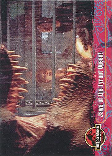 Lost World: Jurassic Park (Base Set) card 19 Jaws of the Tyrant Queen!