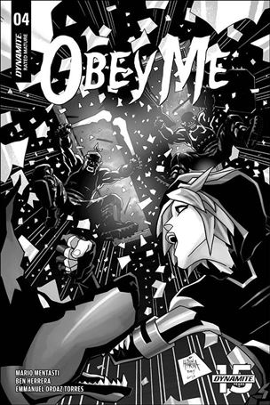 Obey Me issue 4-B 1:10 Black & White Cover