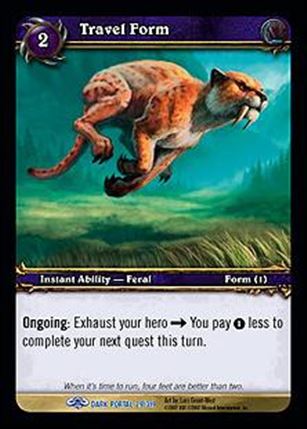 World of Warcraft: Through the Dark Portal (Base Set) card 29 Travel Form