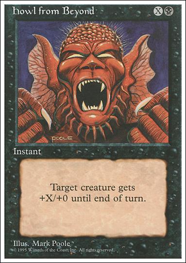 Magic the Gathering: 4th Edition (Base Set) card 141 Howl from Beyond