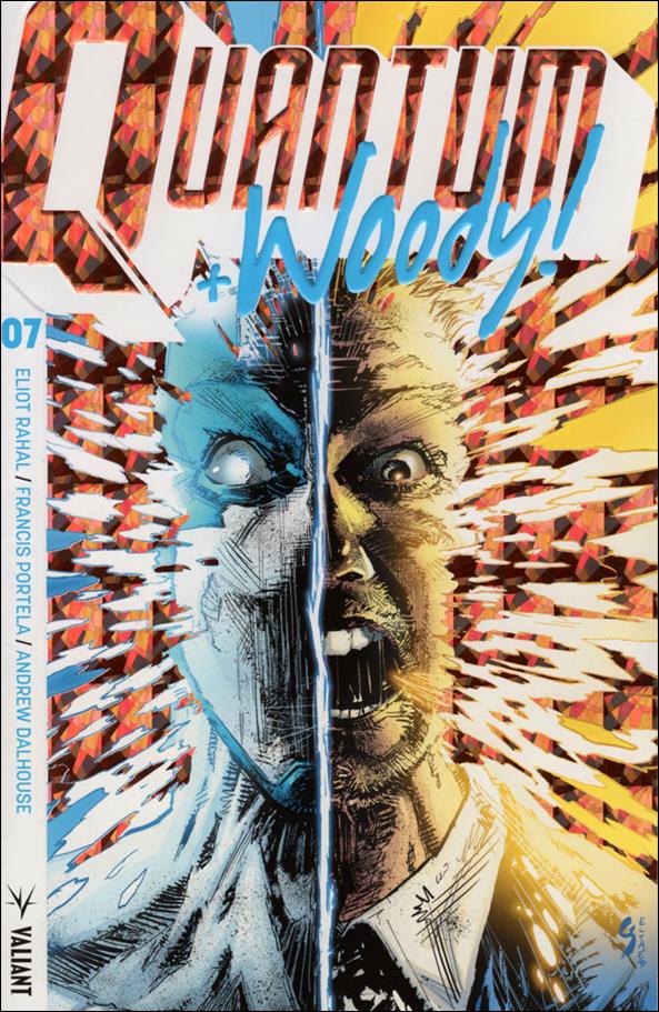 Quantum & Woody (2017) issue 7-C Geoff Shaw 1:20 "Extreme Ultra-Foil Chase" Cover