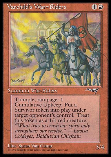 Magic the Gathering: Alliances (Base Set) card 83 Varchild's War-Riders