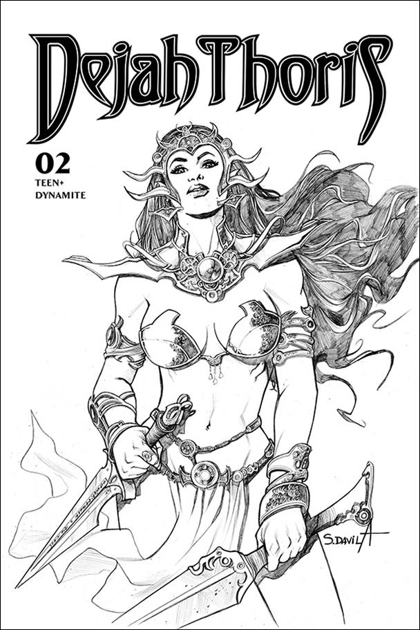 Dejah Thoris (2019) issue 2-G Sergio Davila 1:7 Black and White FOC Cover
