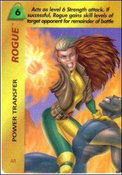 Marvel OverPower (Base Set) card nn182 Rogue: Power Transfer