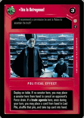 Star Wars: Coruscant Limited (Base Set) card 48 This Is Outrageous!