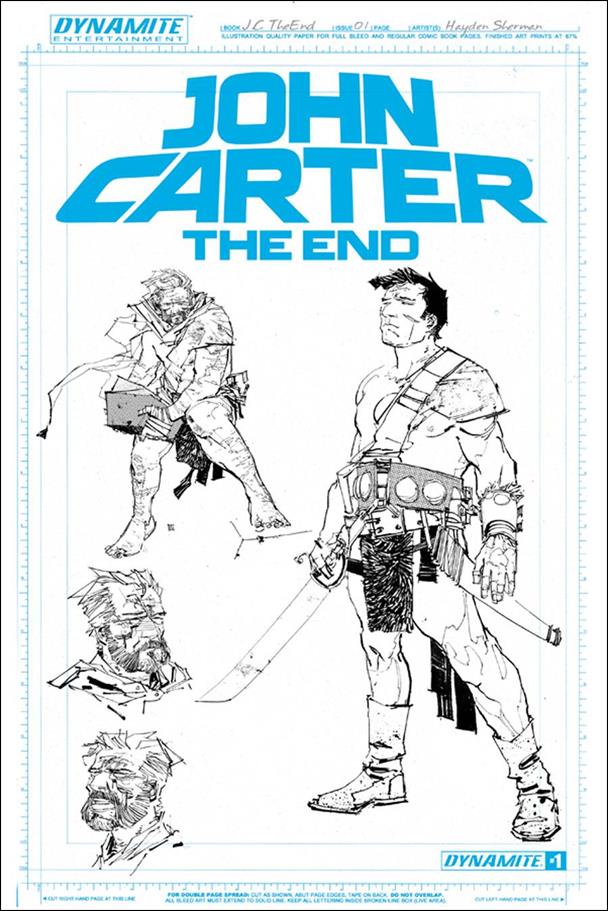 John Carter: The End issue 1-L Hayden Sherman Artboard 1:5 Cover