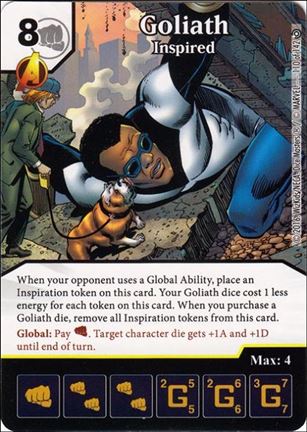 Marvel Dice Masters Civil War card 110 Goliath: Inspired