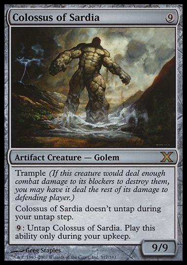 Magic the Gathering: 10th Edition (Base Set) card 317 Colossus of Sardia