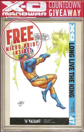 X-O Manowar (2012)  issue 47-G Polybagged C. Henry Valiant x GCG Replica Cover