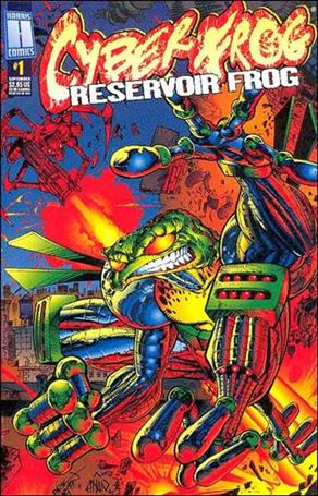 Cyberfrog: Reservoir Frog issue 1 Blue Background
