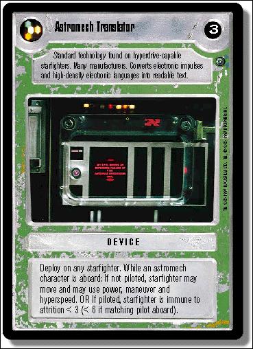 Star Wars: Dagobah Limited (Base Set) card 98 Astromech Translator