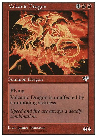 Magic the Gathering: Anthologies (Base Set) card 51 Volcanic Dragon