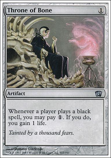 Magic the Gathering: 8th Edition (Base Set) card 317 Throne of Bone