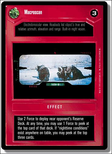 Star Wars: Premiere Limited (Base Set) card 59 Macroscan