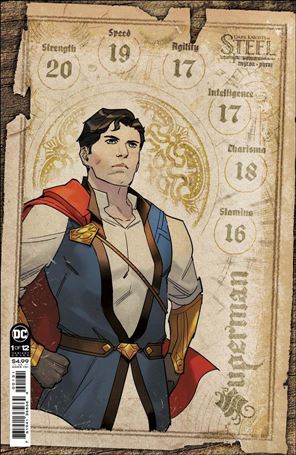Dark Knights of Steel issue 1-C Yasmine Putri 1:25 Character Sheet Cardstock Cover