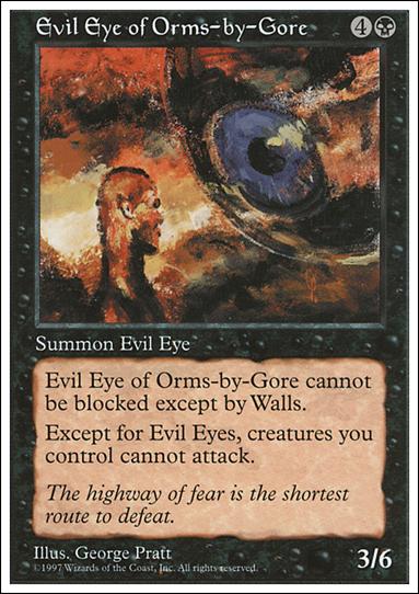 Magic the Gathering: 5th Edition (Base Set) card 159 Evil Eye of Orms-by-Gore