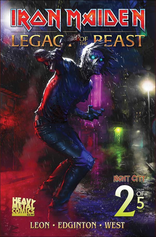 Iron Maiden Legacy of the Beast: Night City issue 2-C Ryan Christensen Cover