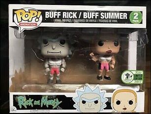 Pop! Animation Multi-Packs figure '16'-B Buff Rick / Buff Summer (Emerald City Convention)