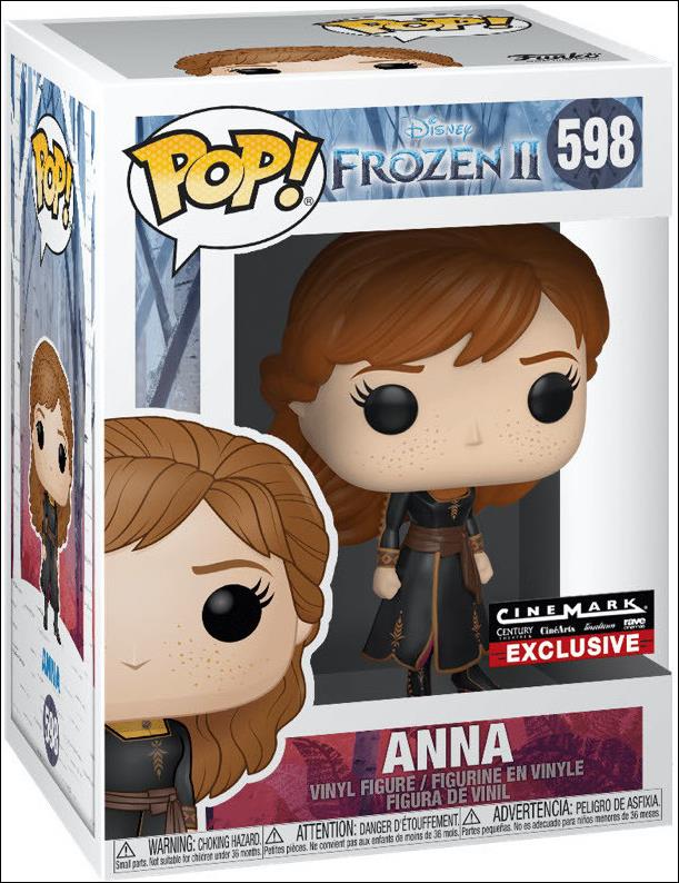 POP! Disney figure 598 Anna (Travel Gear) Cinemark Exclusive