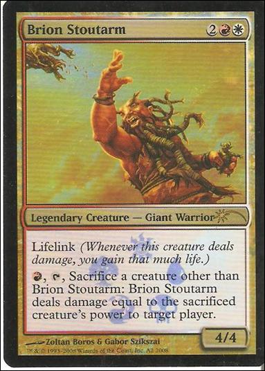 Magic the Gathering: Resale Promos (Promo) card A2 2008 Brion Stoutarm
