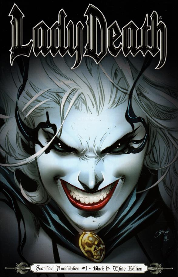 Lady Death: Sacrificial Annihilation issue 1-B Diego Bernard Black & White Edition