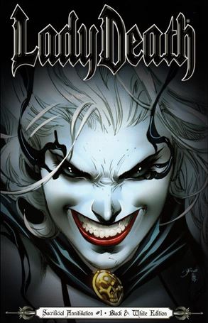Lady Death: Sacrificial Annihilation issue 1-B Diego Bernard Black & White Edition