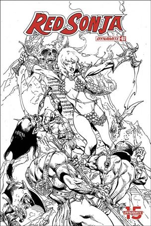 Red Sonja (2019) issue 7-H Roberto Castro 1:15 Black & White Cover
