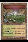 Magic the Gathering: 6th Edition (Base Set) card 320 Brushland
