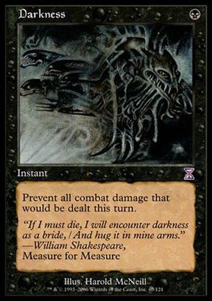 Magic the Gathering: Time Spiral (Timeshifted Subset) card 40 Darkness