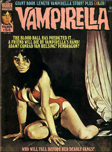 Vampirella issue 54 Enrich Torres cover painting.