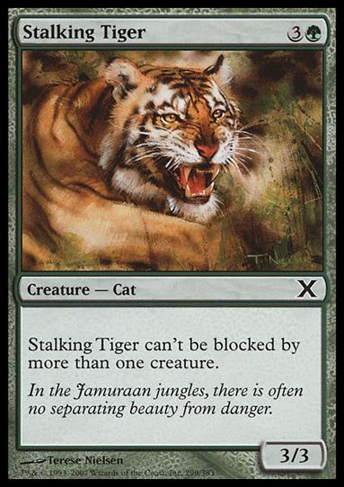 Magic the Gathering: 10th Edition (Base Set) card 299 Stalking Tiger